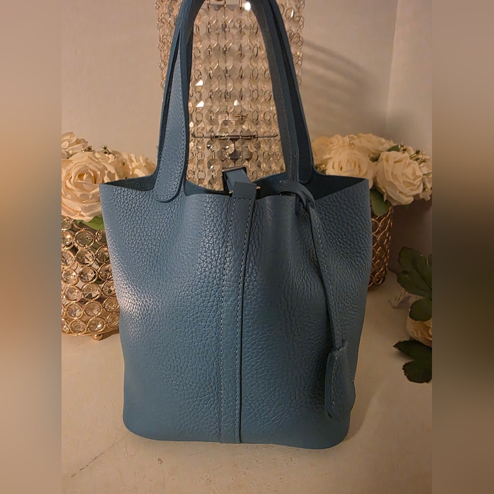 Chic Blue Tote Bag